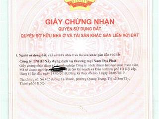 Bán đất tặng nhà tại phố thuần nghệ, thị xã sơn tây, hà nội. diện tích 423m2