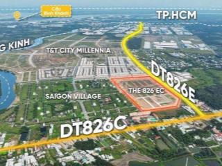 Dự án đất nền sổ đỏ giáp quận 7  the 826ec (sài gòn village) gđ 2 tiềm năng vô hạn