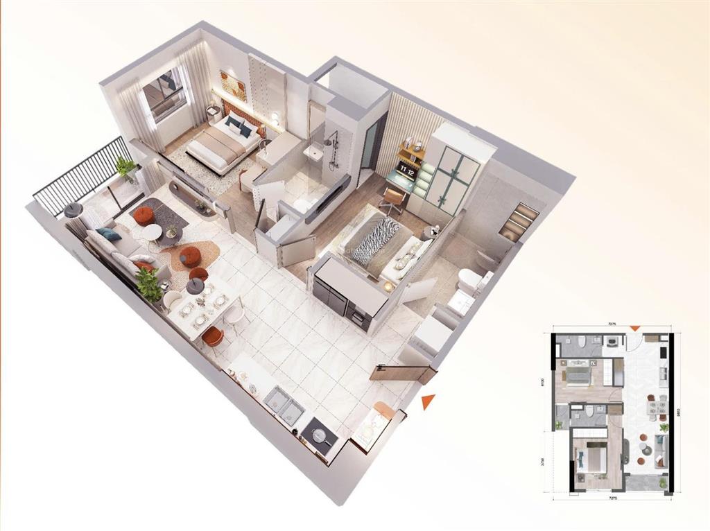 Chỉ 6,8tr/tháng  sở hữu ngay căn 2pn 2wc tại lõi đô thị tod tp. hcm  giá chỉ từ 2,5 tỷ