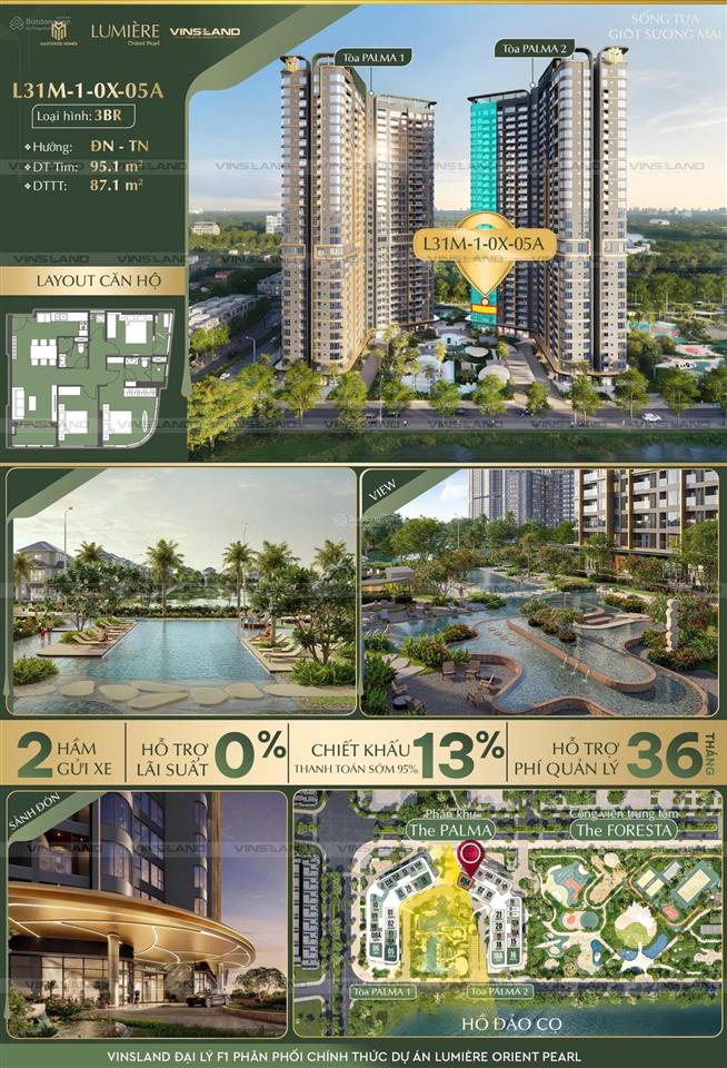 Căn hộ dành cho hộ gia đình lớn hướng đông nam, view bể bơi cực đỉnh với ban công kính cong