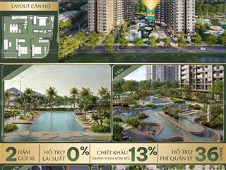 Căn hộ dành cho hộ gia đình lớn hướng đông nam, view bể bơi cực đỉnh với ban công kính cong