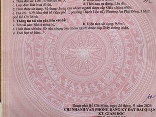 Bán đất tại thạnh lộc 44, 3,763 tỷ, 64.4m2, pháp lý đầy đủ, giá ưu đãi chính chủ