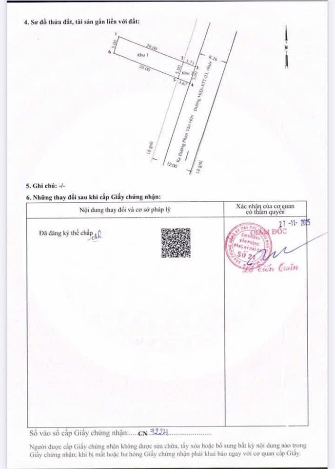 Đất thổ cư kdc đường nhựa 8m xã bà điểm  giá f0