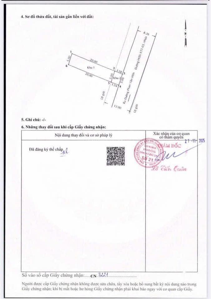 Đất thổ cư kdc đường nhựa 8m xã bà điểm  giá f0