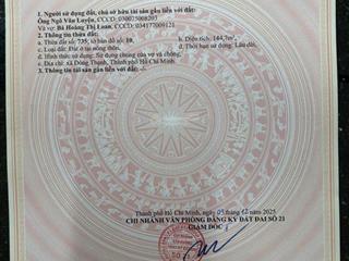 Đất thổ cư kdc hxh đường bùi công trừng  giá tốt