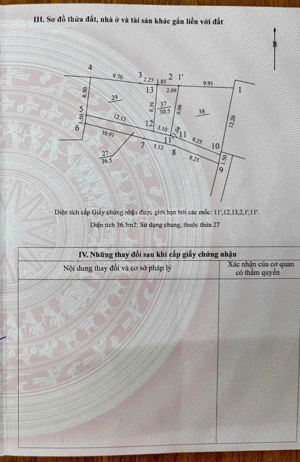 Chính chủ cần bán lô đất thổ cư ông cha để lại diện tích 30,5m2 phố do nha tây mỗ nam từ liêm hn