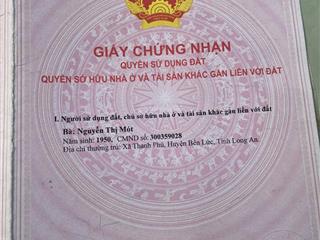 Bán đất lúa gần khu nam long, sát bên khu công nghiệp an thạnh  bến lức  long an