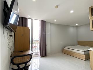 Cho thuê studio ban công, thang máy, hầm xe bảo vệ 24/7, khu giặt sấy riêng ngay nguyễn văn đậu bt