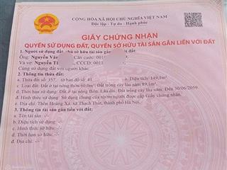 Tôi chính chủ cần bán gấp lô đất lại thượng, cnc hòa lạc