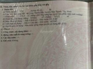 Bán đất đẹp tại cách mạng tháng tám, 4,95 tỷ, 225m2, hòa thành, tây ninh