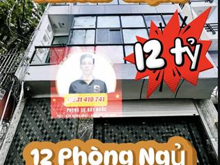 Bán nhà ngang 7m  hẻm xe hơi 8m  12 phòng ngủ  gần đầm sen  quận 11  chỉ 12 tỷ