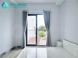 Phòng ban công ngay hutech, chợ bà chiểu  full nội thất
