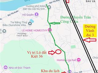 Bán đất 104m2 chính chủ kiệt 36 đường huyền trân công chúa