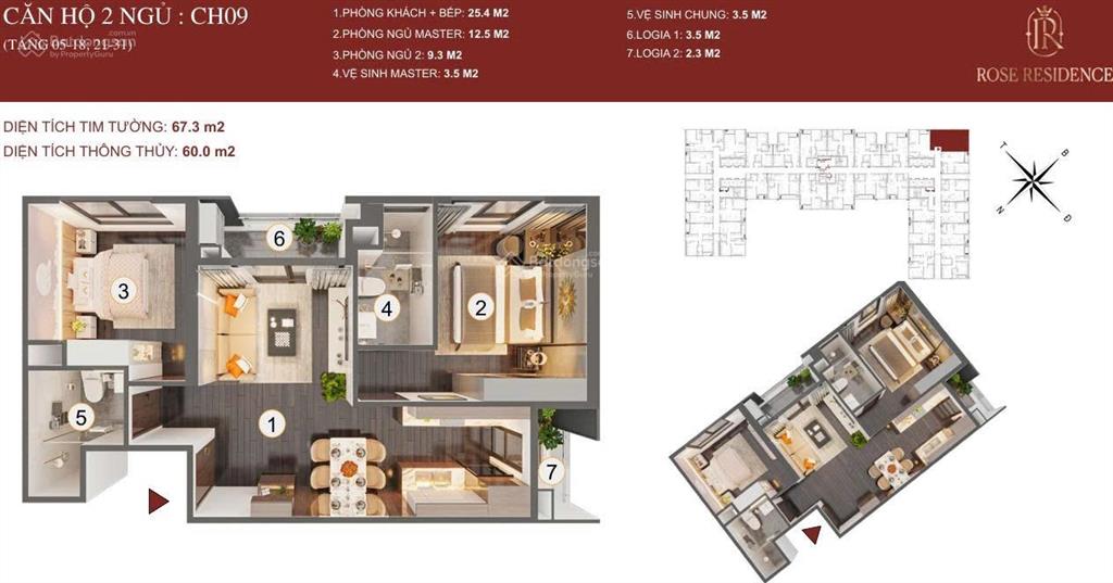 Căn góc 2pn tòa rose residence hoàng huy commerce view cực đẹp căn góc siêu hiếm
