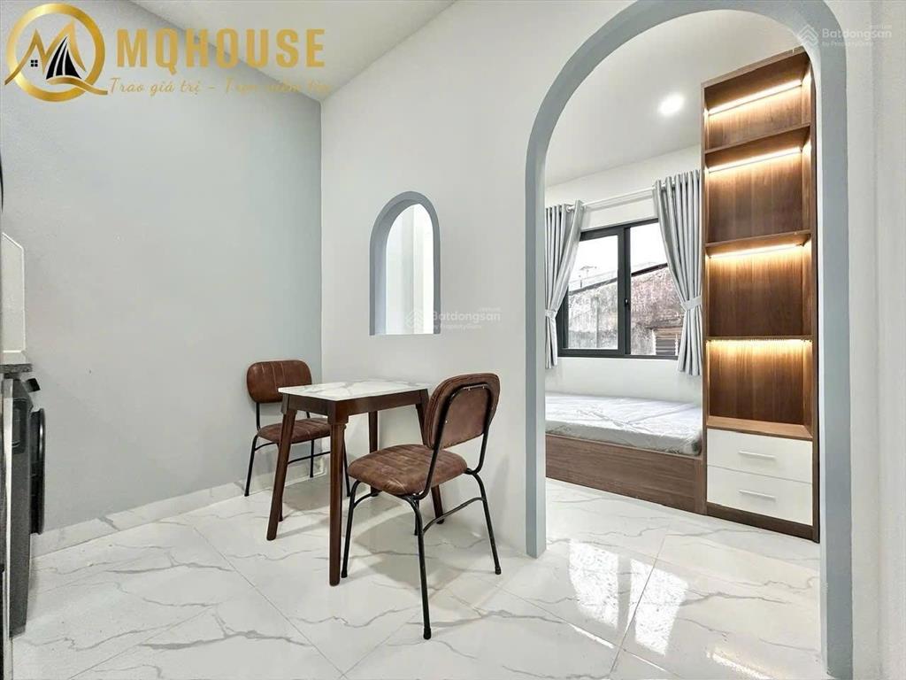 Căn hộ 1pn  tách bếp  máy giặt riêng  nhà mới giá, sân thượng lớn  bình thạnh