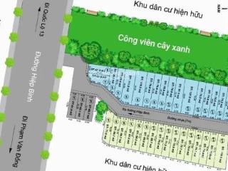 Kẹt tiền cần bán lô đất đường hiệp bình, thủ đức, sổ hồng riêng  2tỷ8/80m2, ngay mặt tiền 5m.