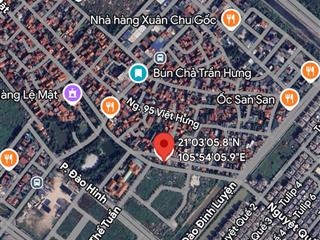 Đất hai mặt tiền ngõ 137 việt hưng và đào đình luyện, 88m2 mặt tiền 6m, chính chủ cho thuê