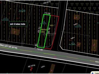 Bán đất mặt tiền đẹp  diện tích 562m (400m thổ cư)  giá chỉ 4 tỷ