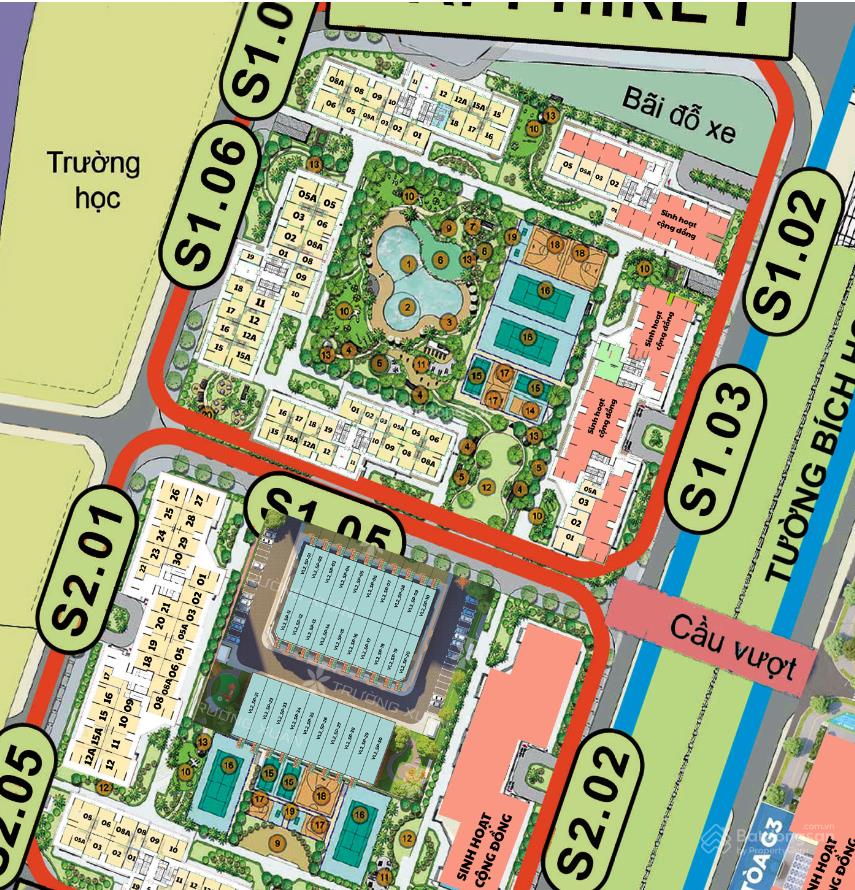 2 căn shop cho thuê mặt đường lớn tòa s201 vinhomes snart city