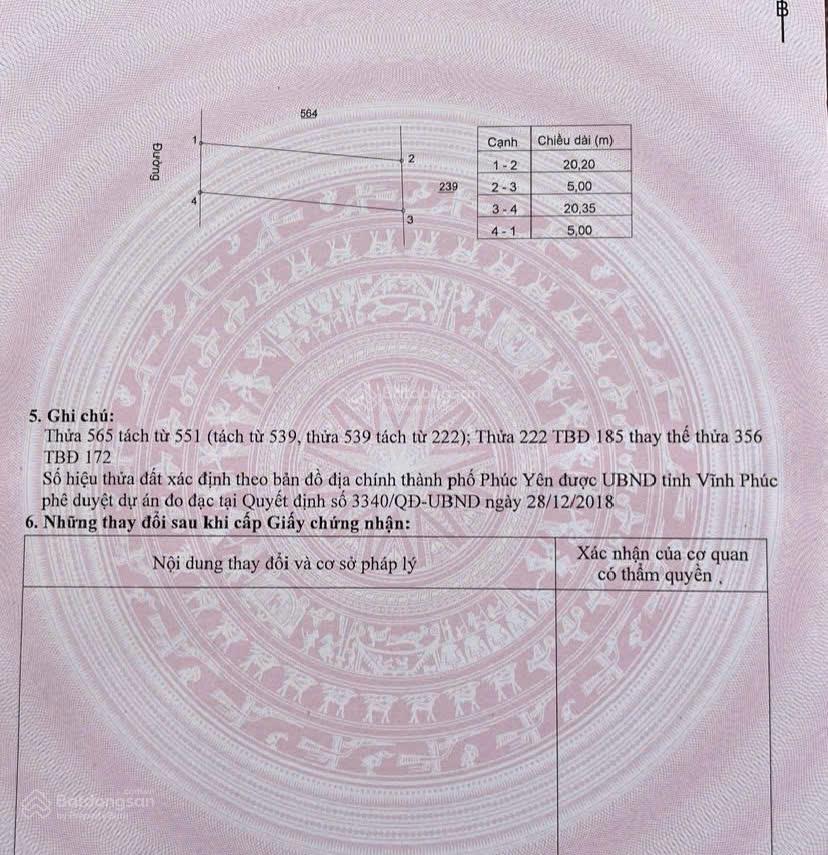 Cần bán gấp lô đất giá rẻ hơn thị trường chỉ 1,6 tỷ xã ngọc thanh, tp phúc yên