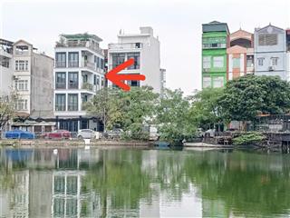 Lô góc view hồ trước sau 5 tầng thang máy gara 2 ô tô dòng tiền 75tr/tháng