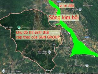Chỉ hơn 500tr/lô đất view sông, đối diện khu nghỉ dưỡng của sun group