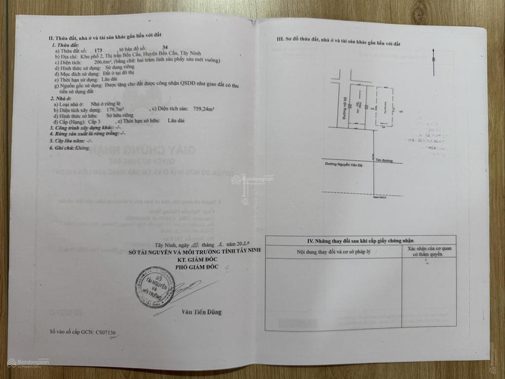 Bán nhà riêng đường nguyễn văn độ, thị trấn bến cầu, bến cầu, tây ninh, giá cực chất 22tỷ, 179.7m2