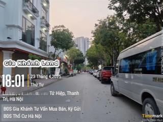 Bán gấp lô đất phân lô tái định cư tứ hiệp  thanh trìdiện tích 120m², mặt tiền 9.2m, vỉa hè rộng