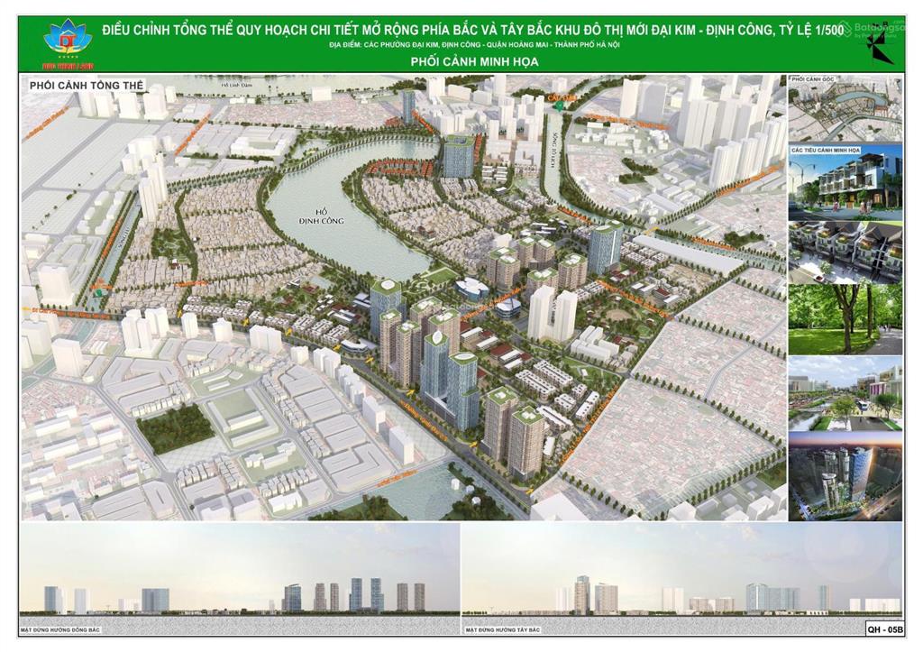 Cơn sốt mp kim đồngtrung kính, mặt vành đai 2,5 suất cuối cùng dt 127m2, đường hè 40m, giá 65tr/m2