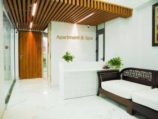 Cho thuê căn hộ dịch vụ tại phố đào tấn studio, 45m2, 17tr (650$), có dv gội đầu, xông hơi, massage