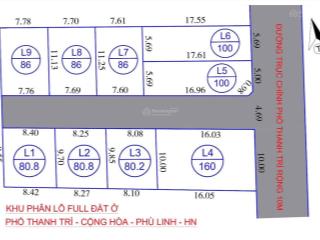 Chính chủ phân lô f0. phù linh, sóc sơn, hn , gần sân golf, 28,5 triệu/m2, 80m2,mặt phố đường nhựa