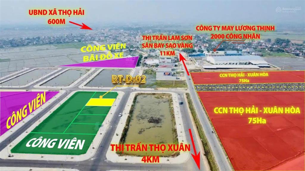 Bán đất quốc lộ 47, 1.8 tỷ, 384m2 view đẹp tại thọ hải, thọ xuân, thanh hóa