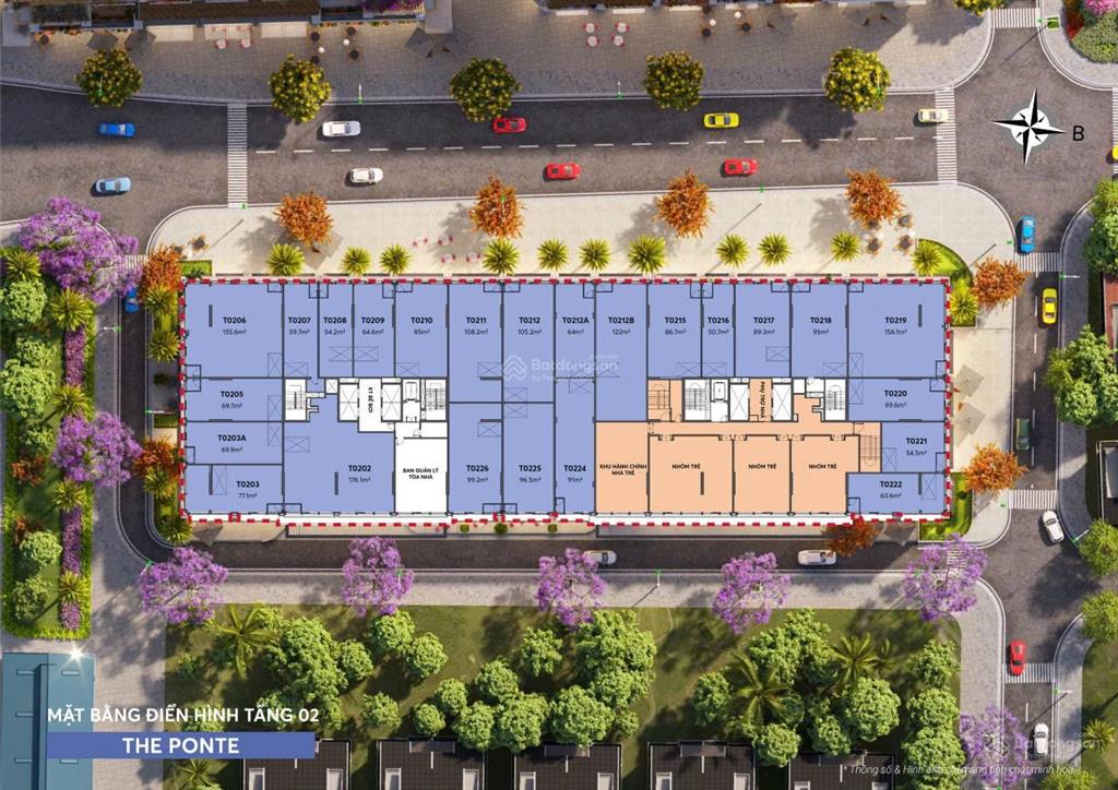 Shop khối đế sun ponte residence vị trí đắc địa trên trục vàng trần hưng đạo
