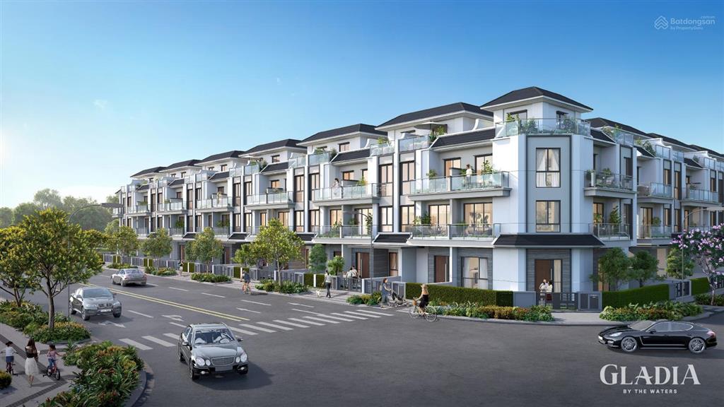 Deal hot gladia xd 225m² giá 23 tỷ nhà phố 1 trệt 3 lầu, sổ hồng, gần clubhouse & đường 25m