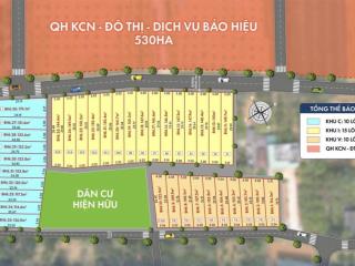 Phân lô, nằm giữa khu công nghiệp dịch vụ, pháp lý sổ đỏ sẵn sàng