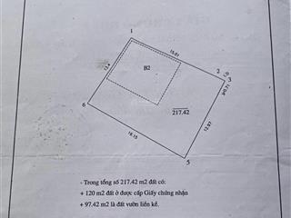 Chính chủ bán gấp mảnh đất còn sót lại  láng hạ  đống đa  oto vào nhà 217m 30tỷ