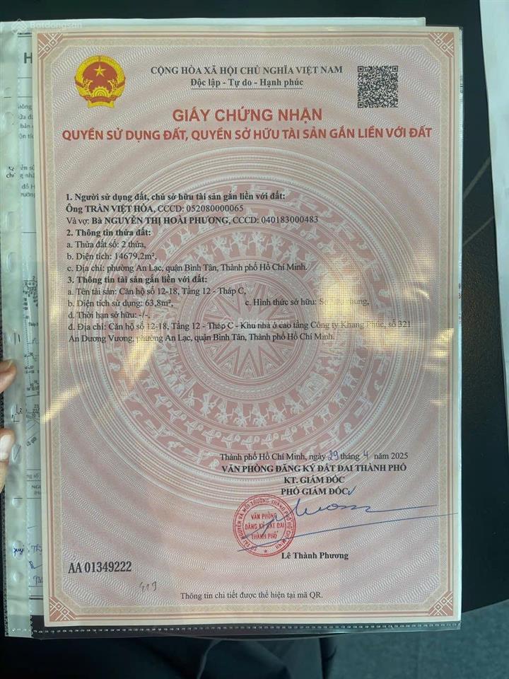 Bán căn hộ chung cư đẹp 2pn, 2wc tại the privia, an dương vương, bình tân, 4,3 tỷ vnd