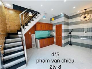 Nhà 2tỷ8  phạm văn chiêu, p14, 4*5m