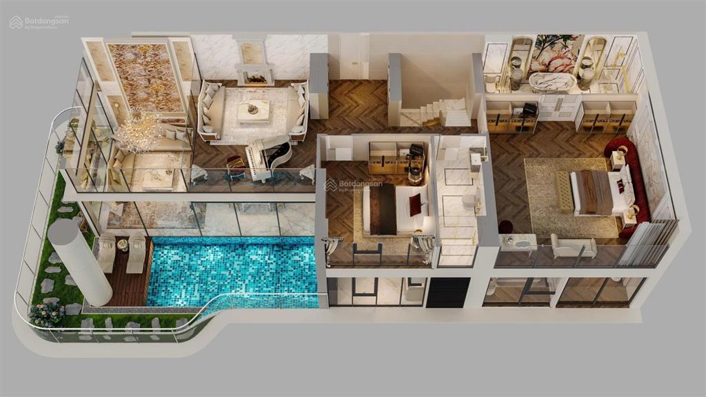 Duplex rivea  căn góc full toàn cảnh có bể bơi riêng  giá siêu tốt