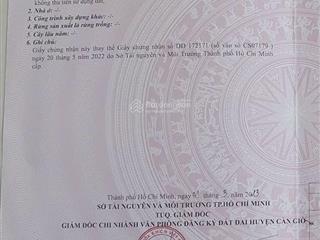 Tôi chính chủ cần bán lô đất 356m2 (ngang 9m), đất thuộc xã bình khánh, huyện cần giờ, tp. hcm