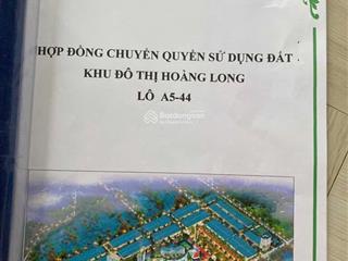 Chính chủ bán nhanh 2 lô liền kề tại đô thị hoàng long, giá 4 tỷ/lô, diện tích 105m2/lô