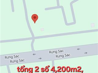 Bán 4,200m2 đất 2 lối vào, cách mt rừng sác 25m, bình khánh, cần giờ