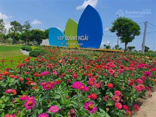 Bán lô góc tại khu dịch vụ hỗn hợp vsip quảng ngãi, 1,5 tỷ, 168m2, vị trí siêu hiếm