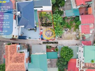 Bán đất tại kim hồ, 55 triệu/m2, 134.3m2, hướng đông nam, mặt tiền 8m đường xe 16 chỗ chạy thông