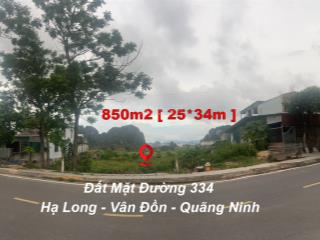 Chính chủ bán đất 850m² 25*34m mặt tiền, hạ long, vân đồn, qn. lên đặc khu vân đồn giá tăng mạnh