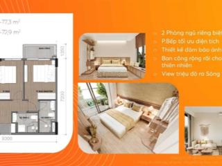 Căn hộ 2pn resort waterpoint sát tp. hcmck 14%  2ty8  view đẹp  tiện ích  gía rẻ