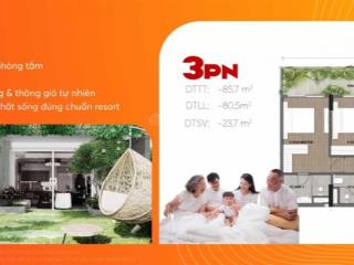 Căn hộ 3pn resort waterpoint sát tp.hcmck 14%dự kiến 48tr/m2  view đẹp  tiện ích  gía rẻ