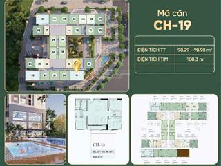 Đừng bỏ lỡ căn 3pn 98.8m² hướng đn mát quanh năm, căn duy nhất giá rẻ còn sót lại