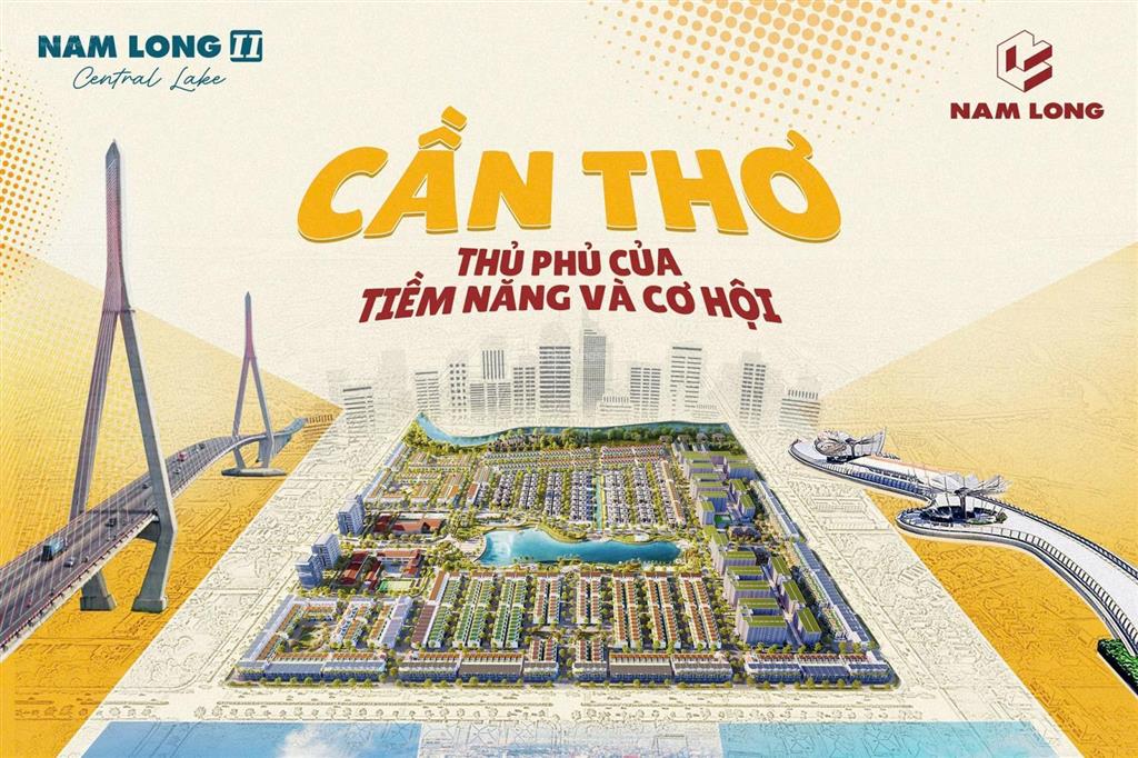 Bán nền 90m2 khu nam long 2  vị trí gần hồ cảnh quan  3,8 tỷ sổ sẵn trao ngay