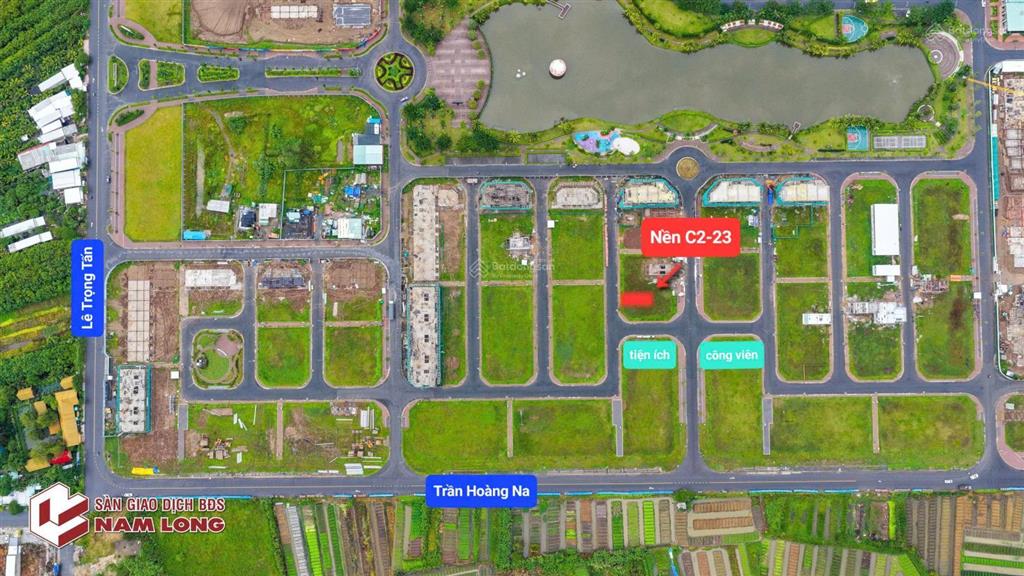 Bán nền 90m2 khu nam long 2  vị trí gần hồ cảnh quan  3,8 tỷ sổ sẵn trao ngay